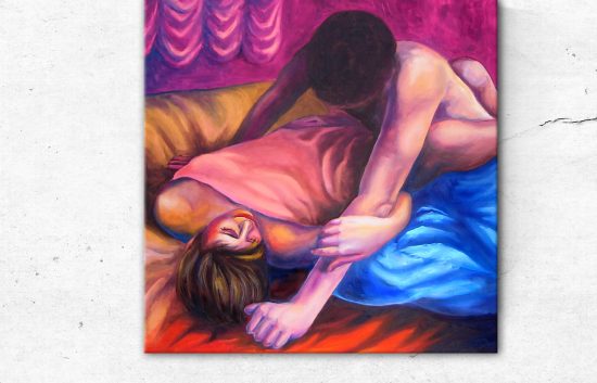 Erotic couple portrait inspired by the works of El Greco